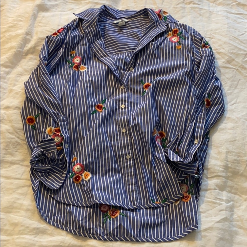 Embroidered Button Down - image 1